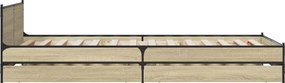 vidaXL Κρεβάτι με Κεφαλάρι Sonoma Δρυς 80 x 200 cm Επεξεργασμένο Ξύλο
