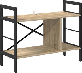 vidaXL Ράφι Βιβλίων 3 επιπέδων 75 x 30 x 58,5 εκ. Επεξεργασμένο Ξύλο