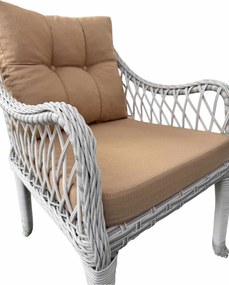 Σετ Κήπου Μπεζ / Λευκό EGRIAR 170x56x78