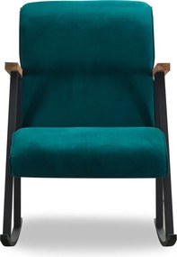 Κουνιστή Πολυθρόνα Πετρόλ Μπλε YOKA 86x64x96