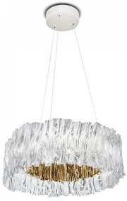 Κρεμαστό Φωτιστικό LED 52W Dimmable 2700K Accordeon Slamp-ACRSM00GLD01T27NMTEU-Λευκό-Χρυσό ACRSM00GLD01T27NMTEU