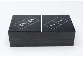 Κουτί Διακοσμητικό Domino Μαύρο 23,5x6,5 εκ. 44704x44693x44687εκ - Μαύρο