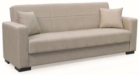 ROVER LIGHT BROWN ΥΦΑΣΜΑ 3ΘΕΣΙΟΣ ΚΑΝΑΠΕΣ/ΚΡΕΒΑΤΙ ΜΕ ΑΠΟΘ.ΧΩΡΟ 210X80εκ.