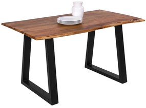 ΤΡΑΠΕΖΙ ΤΡΑΠΕΖΑΡΙΑΣ MONTANA SLIM HM8163.11 ΜΑΣΙΦ ΞΥΛΟ ΑΚΑΚΙΑΣ 140x80x77Υ εκ.