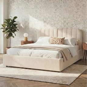 ΚΡΕΒΆΤΙΑ CALA STORAGE BED 160 X 200 CM BEIGE ATMOSPHERA 213