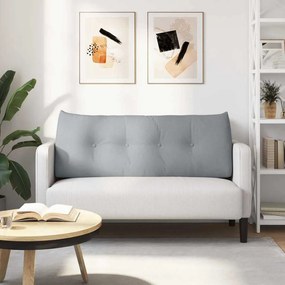 vidaXL Μαξιλάρι Πλάτης Ανοιχτό γκρι 120 x 50 x 24 cm ύφασμα
