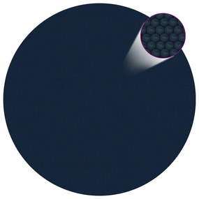 Κάλυμμα Πισίνας Ηλιακό Μαύρο/Μπλε 250 εκ. από Πολυαιθυλένιο