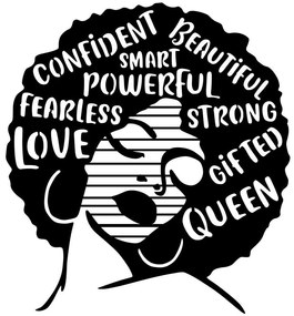 Διακοσμητικό Τοίχου Love Fearless Smart 899SKL2508 64x70cm Black Wallity Μέταλλο