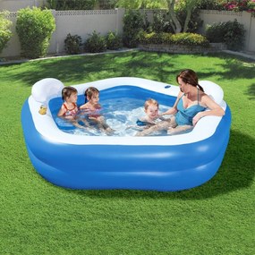 Bestway Πισίνα Family Fun Lounge  213 x 206 x 69 εκ. - Μπλε