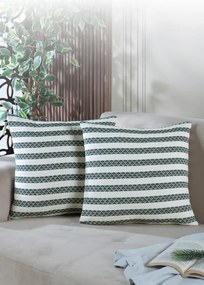 Stewehome Σετ 2 τεμαχίων διακοσμητικές μαξιλαροθήκες με φερμουάρ 45x45 cm