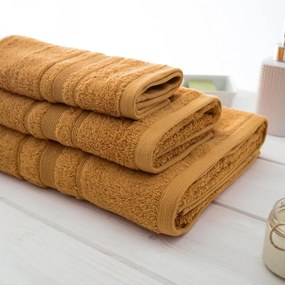 Πετσέτα Sithonia-512 Mustard Vesta Home Χεριών 30x50cm 100% Βαμβάκι