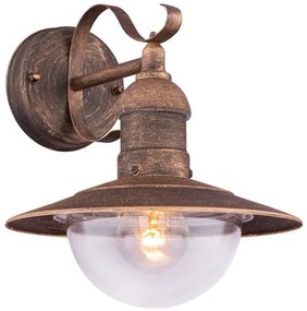 Απλίκα Φωτιστικό Τοίχου LED 1xΕ27 Χρυσό IP44 Linda 3274 Globo Lighting-3274-Χρυσό 3274