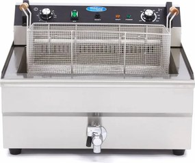 Deep Fryer - 30L - 1 Basket - with Drain Tap