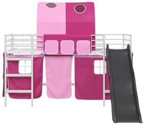 vidaXL Λευκό και Ρόζ 107 x 200 εκ.