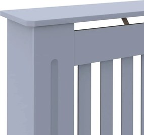 vidaXL Κάλυμμα Καλοριφέρ Γκρι 112 x 19 x 81,5 εκ. από Επεξεργασμένο Ξύλο