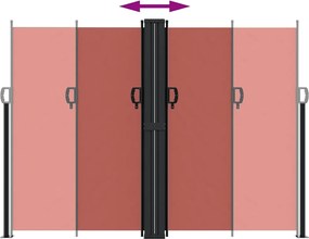 vidaXL Σκίαστρο Πλαϊνό Συρόμενο Τερακότα 180 x 1200 εκ.