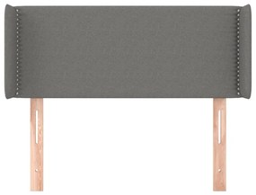 vidaXL Κεφαλάρι με Πτερύγια Σκούρο Γκρι 103x16x78/88 εκ. Υφασμάτινο
