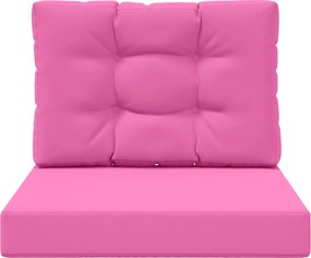 vidaXL Μαξιλάρι Καναπέ Εξωτερικού Χώρου 2 pcs Ροζ Πολυεστέρας