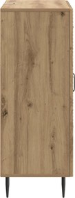 vidaXL Πλαϊνό γραφείο Artisan Δρυς 66 x 34,5 x 89,5 εκ