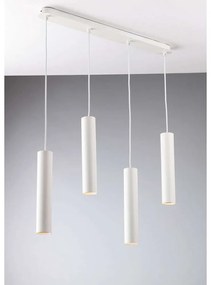Φωτιστικό Οροφής - Ράγα Fluke I-FLUKE-S4 BCO 4xGU10 68x200cm White Luce Ambiente Design Metal
