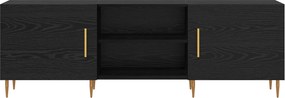 vidaXL Ντουλάπι TV 150 x 30 x 50 cm Μαύρη δρυς Επεξεργασμένο ξύλο