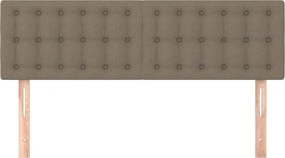 vidaXL Κεφαλάρια Ύφασμα 144x5x78/88 εκ. Taupe