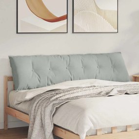 vidaXL Μαξιλάρι Πλάτης Ανοιχτό γκρι 180 x 50 x 19 cm