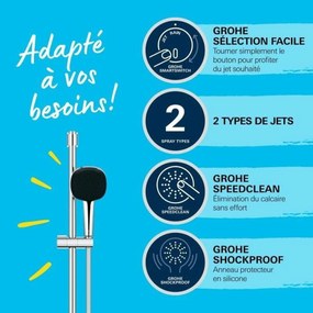Στήλη ντους Grohe Vitalio Comfort 110 Μέταλλο