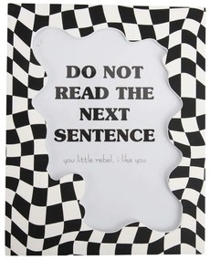 Κορνίζα Wave Checker Large PT4168BK 20x25cm Black-White Present Time Mdf
