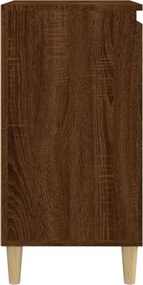 vidaXL Κομοδίνο Καφέ δρυς 40x35x70 εκ. από Επεξεργασμένο Ξύλο