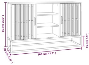 ΝΤΟΥΛΑΠΙ ΛΕΥΚΟ 105 X 30 X 65 ΕΚ. ΑΠΟ ΕΠΕΞΕΡΓΑΣΜΕΝΟ ΞΥΛΟ 352118