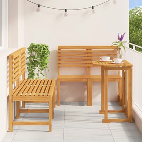 vidaXL Σετ φαγητού κήπου 5 τεμαχίων από ξύλο ακακίας