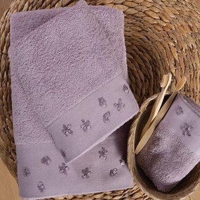 Πετσέτες Blossom (Σετ 3τμχ) Lilac Nef-Nef Σετ Πετσέτες 70x140cm 100% Βαμβάκι