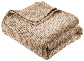 Beauty Home Κουβέρτα μονόχρωμη μονή Fleece Art 11550 160x220 Μπεζ