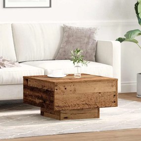 vidaXL Τραπεζάκι Καφέ, Παλιό Ξύλο, 55x55x31 εκ, Κατασκευασμένο Ξύλο