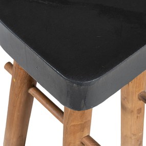 Stool S Line χειροποίητο με επιφάνεια terrazzo S2160-71N3