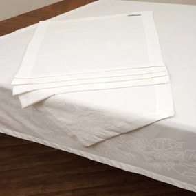 Πετσέτες Φαγητού 4τμχ Des.2410 2.White Anna Riska 53x53cm Βαμβάκι-Πολυέστερ