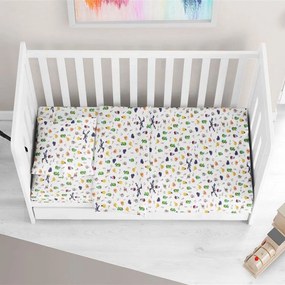 Σεντόνια Βρεφικά Minecraft 565 (Σετ 3τμχ) White-Multi DimCol Cradle 120x160cm 100% Βαμβάκι