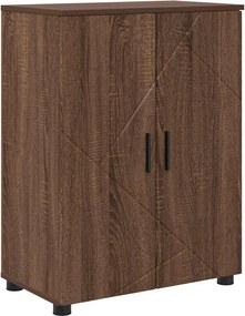 vidaXL Ντουλάπι Μπάνιου Καφέ δρυς 60 x 35 x 80 εκ