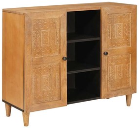 vidaXL Πλαϊνό γραφείο Ανοιχτό καφέ 33.5 x 90 x 75 εκ