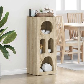 vidaXL Πλαϊνό γραφείο Δρύς Sonoma 40 x 35 x 100.5 εκ