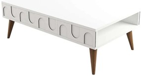 Τραπέζι Σαλονιού Lyon 845HCT5546 105x60x34,6cm White