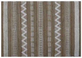 Χαλί Home ESPRIT Λευκό Καφέ Boho 75 x 175 x 1 cm