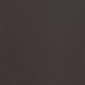 vidaXL Πολυθρόνα Μπάρελ με Υποπόδιο Καφέ από Συνθετικό Δέρμα