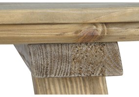 Τραπεζαρία Home ESPRIT Καφέ Φυσικό Ξύλο ξύλο πεύκου 220 x 100 x 76 cm