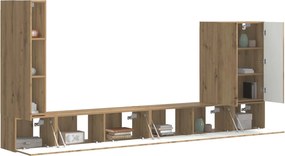 vidaXL Επιτοίχιο 6 pcs Artisan Oak