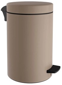 Κάδος Απορριμμάτων Μπάνιου (Φ25x40) Pam & Co 12lt 12-090-103 Matt Beige