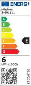 Led απλίκα επίτοιχη μαύρη Up-Down Οβάλ 2x3W 3000k θερμό φως 650lm δέσμης 95° στεγανή IP54