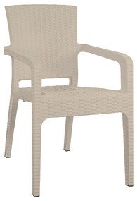 ΚΑΡΕΚΛΑ ΚΗΠΟΥ ARTELIBRE ΜΠΕΖ RATTAN 58X55X87CM