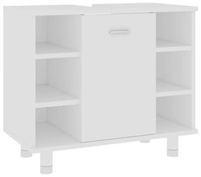 vidaXL Ντουλάπι Νιπτήρα Λευκό 60 x 32 x 53,5 εκ. Επεξ. Ξύλο